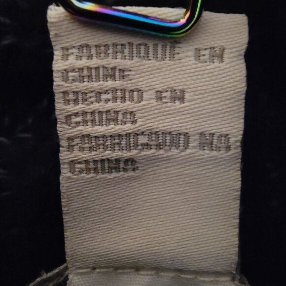 VTG Forever 21 Womens Sweater Cable Knit Asymmetric Zipper Size L Gray Black - Picture 13 of 15